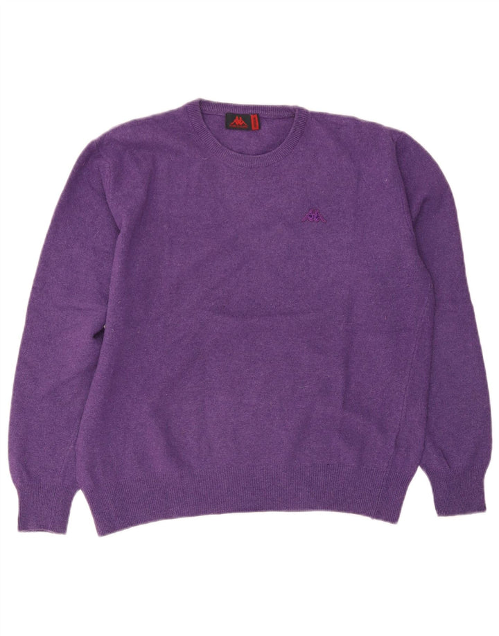 Maglione maglione girocollo da donna Kappa UK 14 Lana viola medio