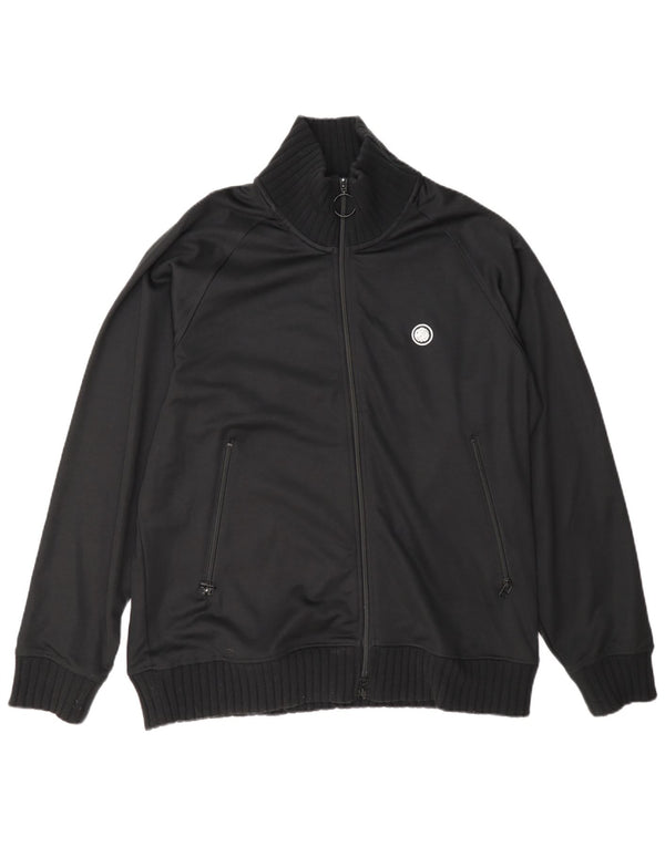 Pretty Green Mens Tracksuit Top Jacket Large Black Polyester