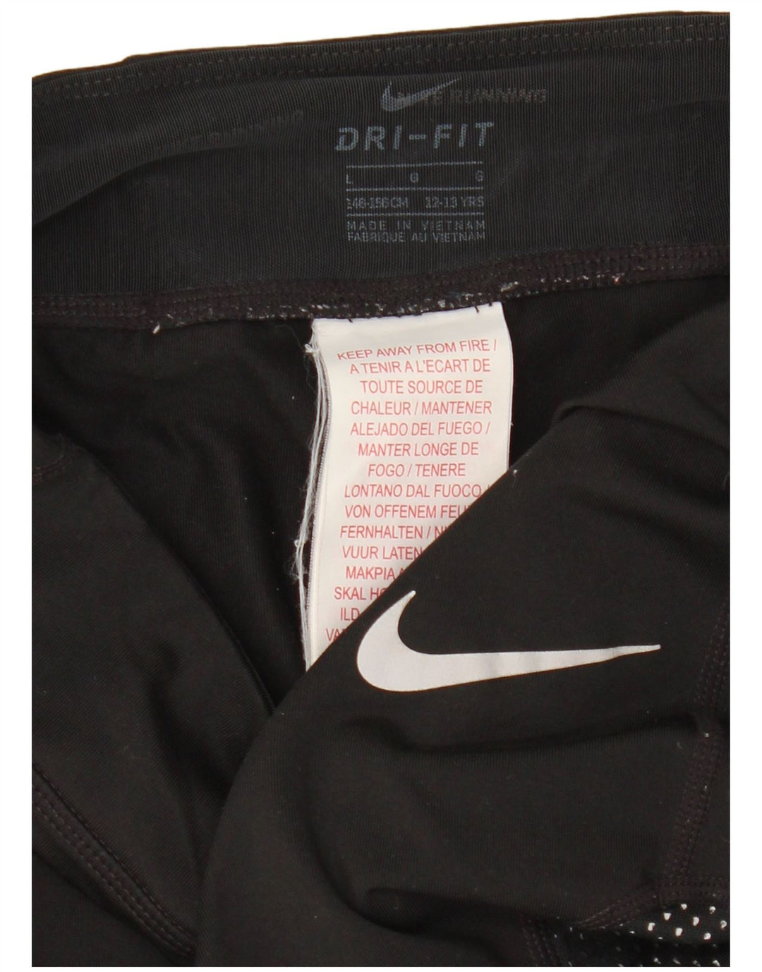 Leggings Nike Dri Fit per ragazze 12-13 anni Large Nero Poliestere