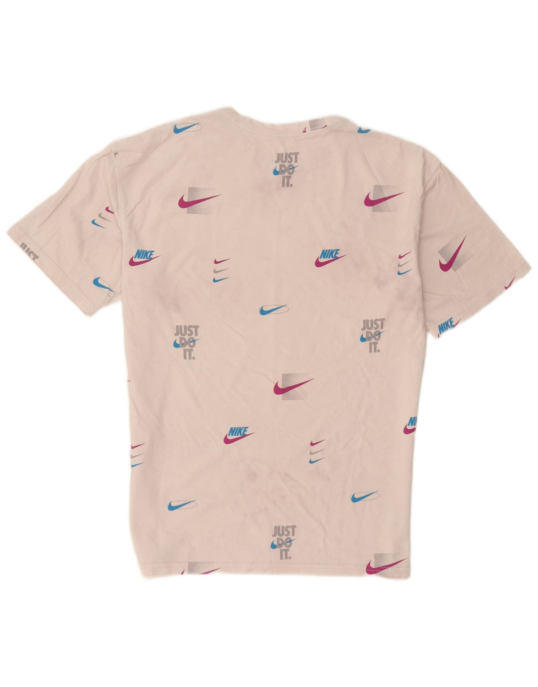 T-shirt grafica da uomo Nike Loose Fit, top in cotone bianco medio