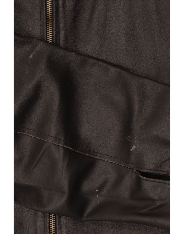Giacca in pelle da donna Planet IT 50 Large in pelle nera