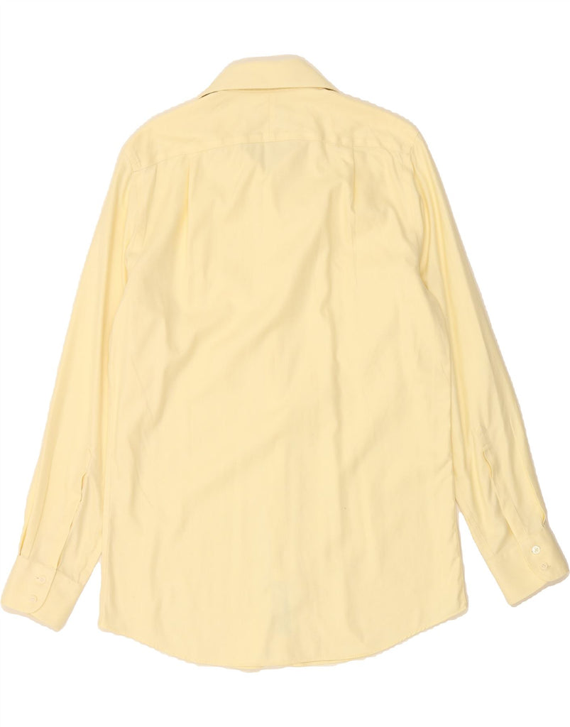 CHARLES TYRWHITT Mens Slim Fit Flannel Shirt Size 41 Medium Yellow Cotton Vintage Charles Tyrwhitt and Second-Hand Charles Tyrwhitt from Messina Hembry 