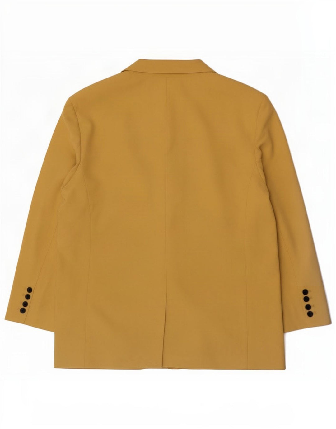 Giacca blazer a 2 bottoni da donna Zara UK 16 grande Lyocell giallo