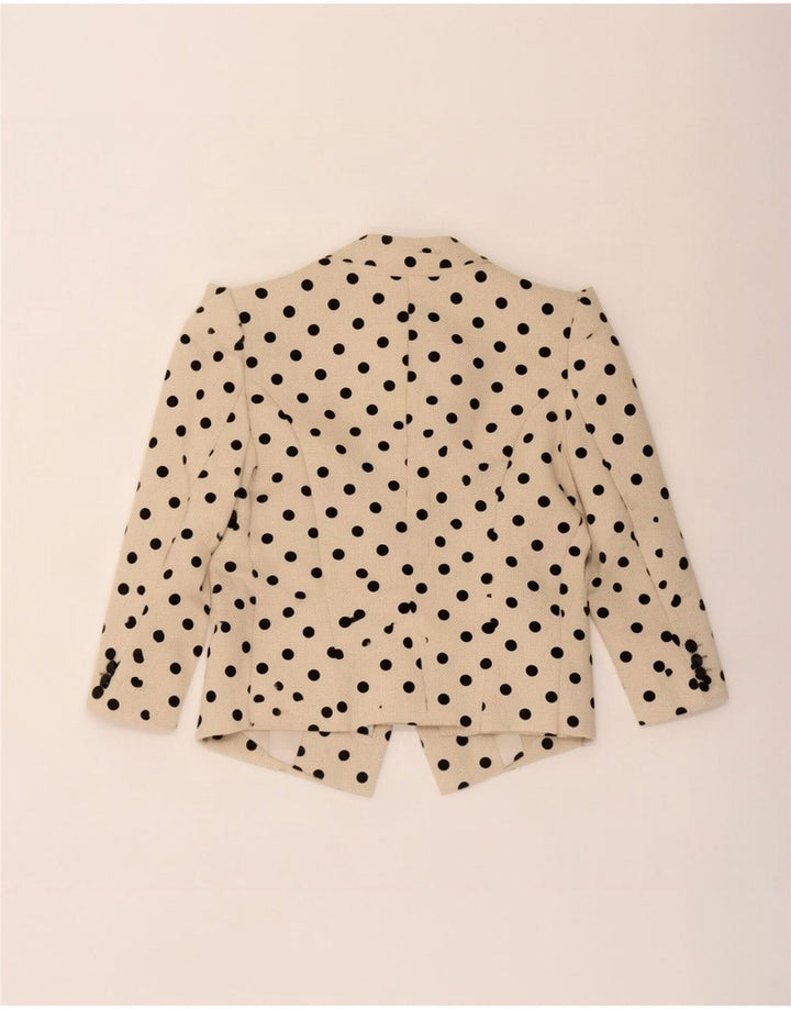Giacca blazer corta a 1 bottone da donna Miss Selfridge UK 12 Beige medio