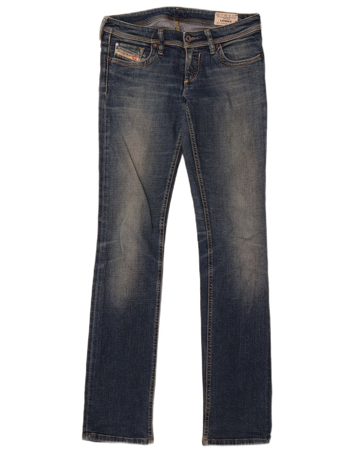 Jeans dritti Lowky da donna Diesel W26 L32 cotone blu navy