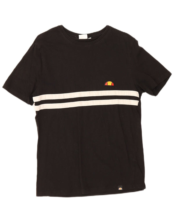 Ellesse T-shirt grafica regolare da uomo, grande, sportiva a righe nere