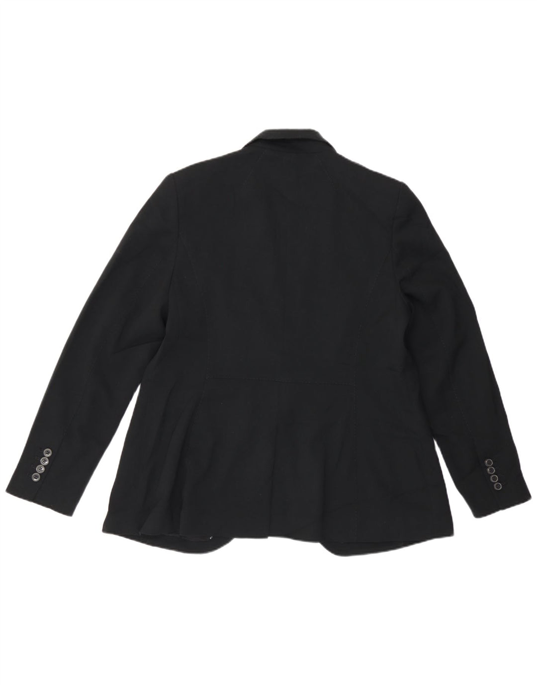 Giacca blazer a 1 bottone Marks & Spencer da donna UK 16 grande poliestere nero