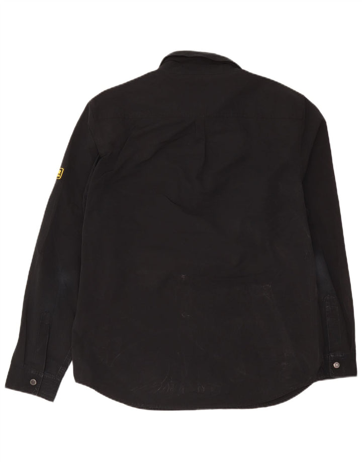Camicia Barbour da uomo overshirt grande poliestere nero