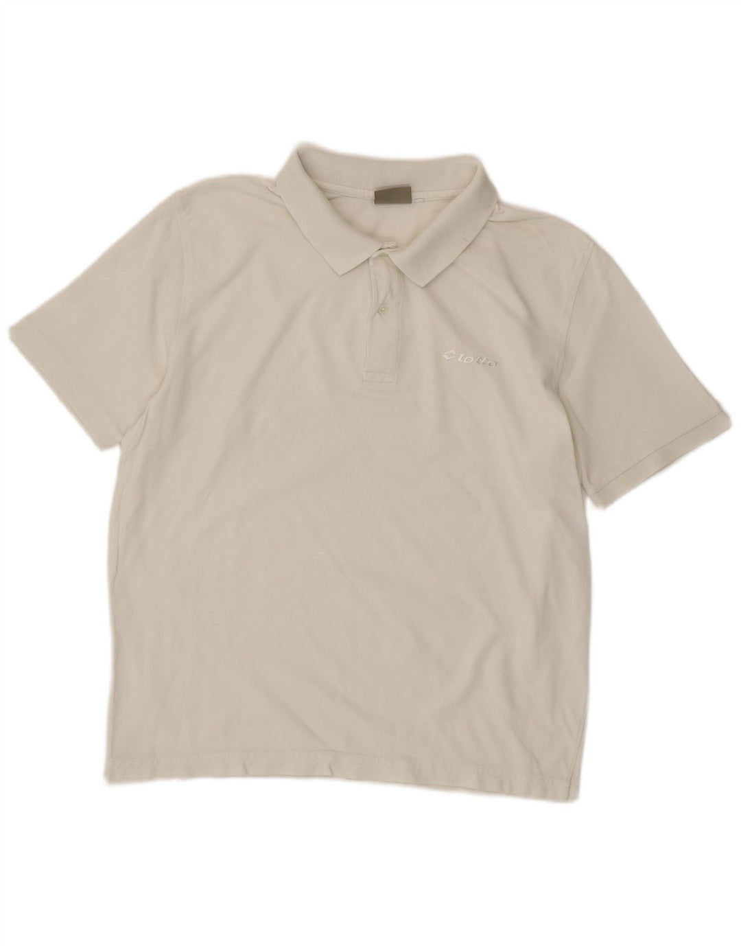 Polo da uomo Lotto di colore bianco medio