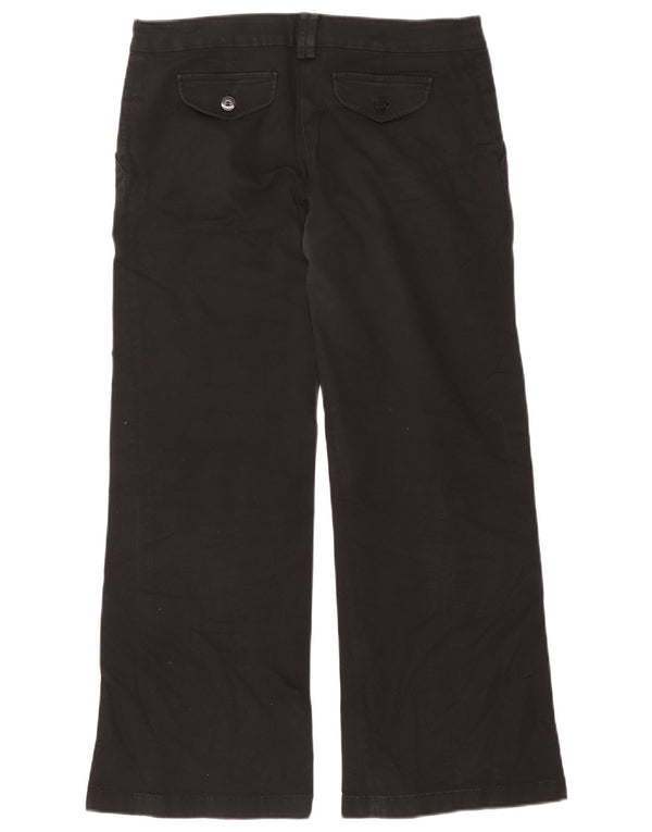 Pantaloni chino a gamba larga da donna Patrizia Pepe IT 46 Large W34 L29 Neri