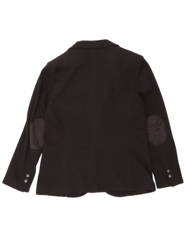 Giacca Blazer 2 Bottoni Donna Trussardi Jeans IT 46 Large Blu Navy in Viscosa