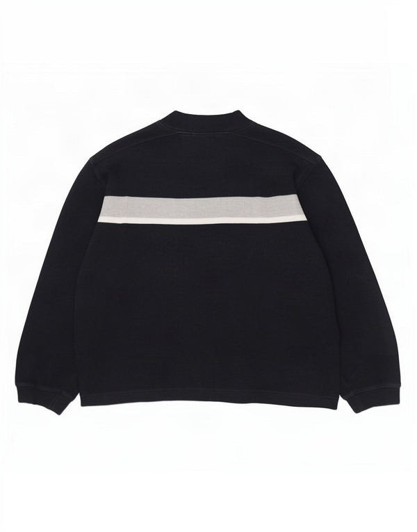 Maglione da uomo Nautica con collo alto e maglione grande in cotone color block blu navy