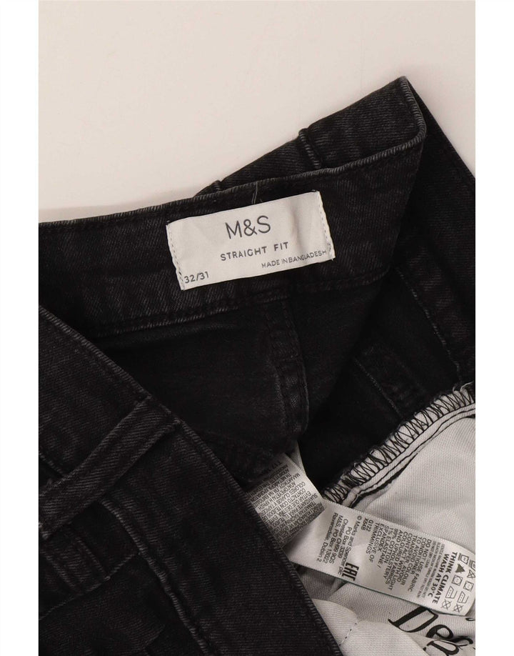 Jeans dritti da uomo Marks & Spencer W32 L31 cotone grigio