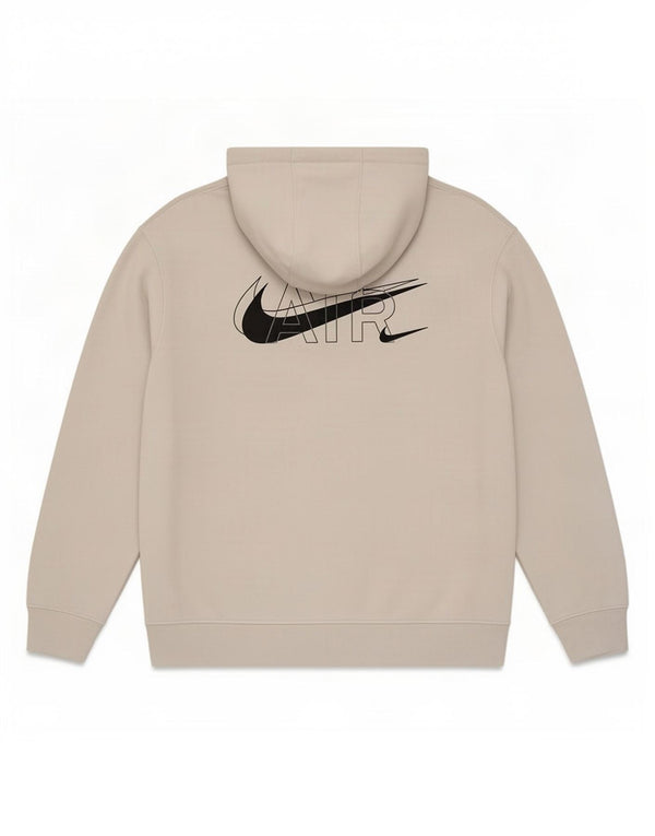 Felpa con cappuccio grafica Nike da uomo XL in cotone bianco