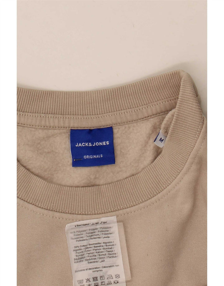 Jack & Jones Felpa grafica da uomo Maglione Poliestere beige medio