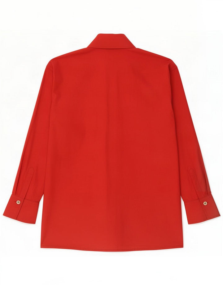 Versace Camicia da donna UK 14 Medio Rosso Cotone