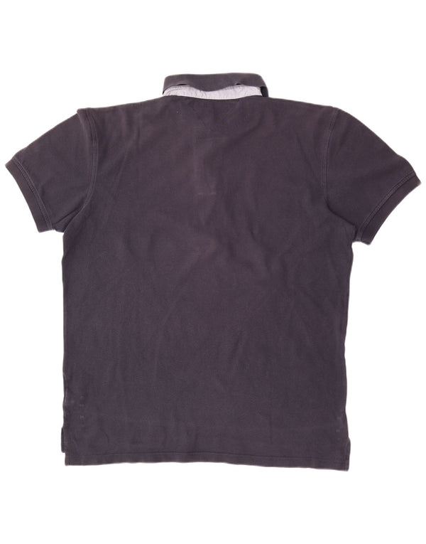 Polo da uomo Tommy Hilfiger XL in cotone blu navy