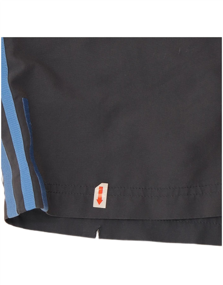 Pantaloncini sportivi Adidas da uomo grandi in poliestere grigio