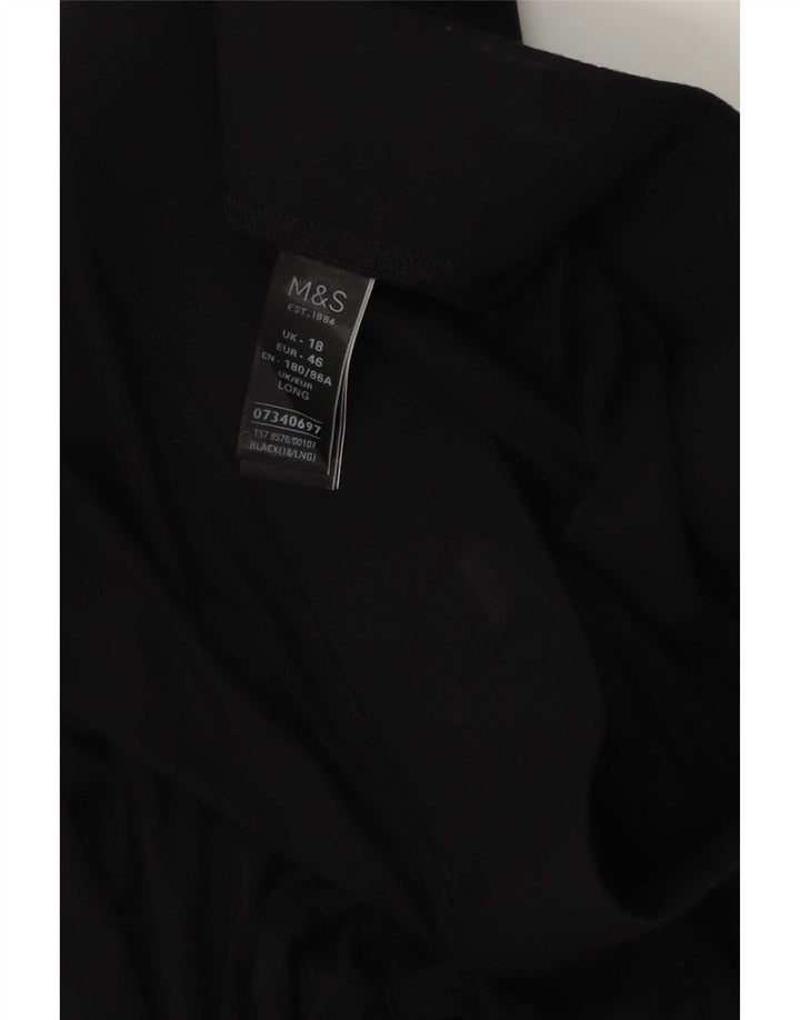 Leggings da donna Marks & Spencer UK 18 XL viscosa nera