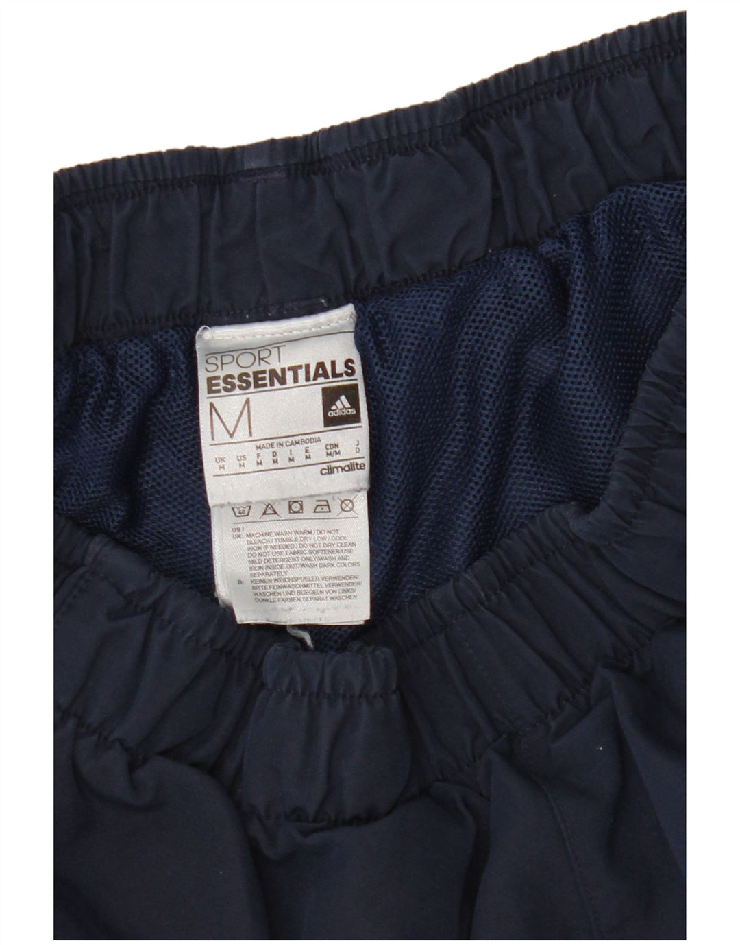 Pantaloncini sportivi da uomo ADIDAS medio blu navy in poliestere