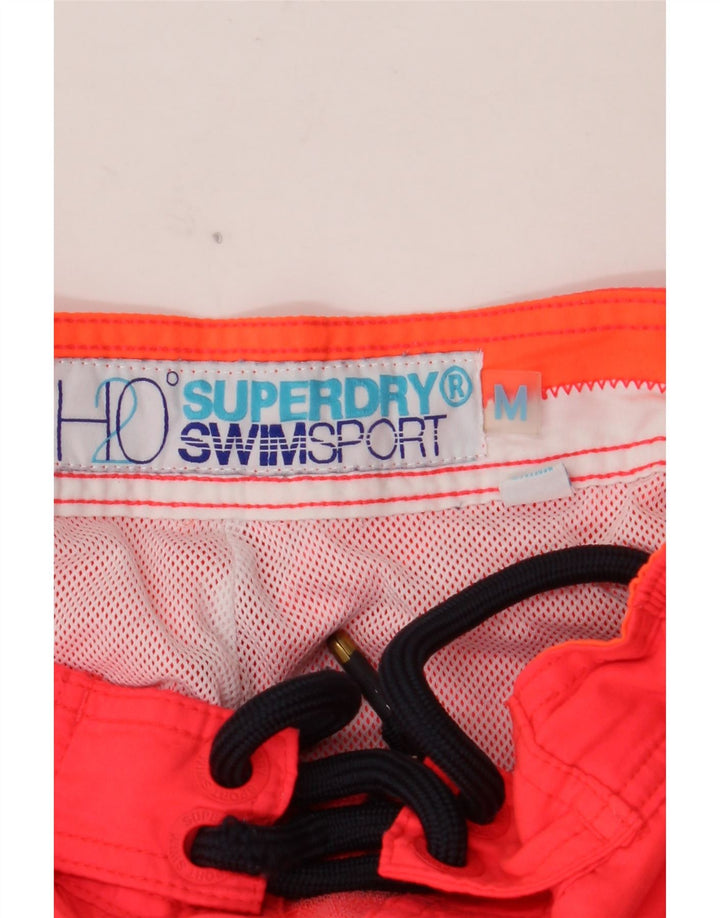 Pantaloncini da bagno con grafica da uomo SUPERDRY Poliestere arancione medio