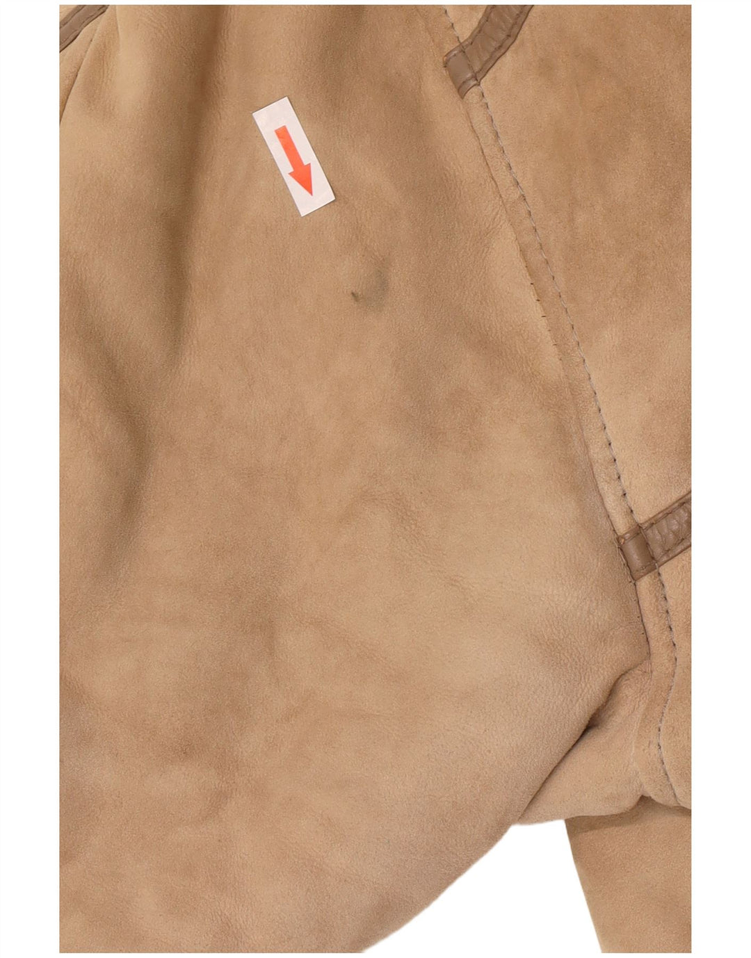 Cappotto in shearling vintage da donna UK 14 Shearling marrone medio