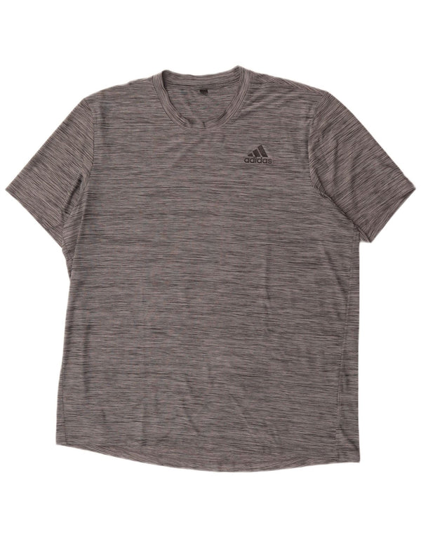 T-shirt Adidas da uomo Top XL grigia screziata
