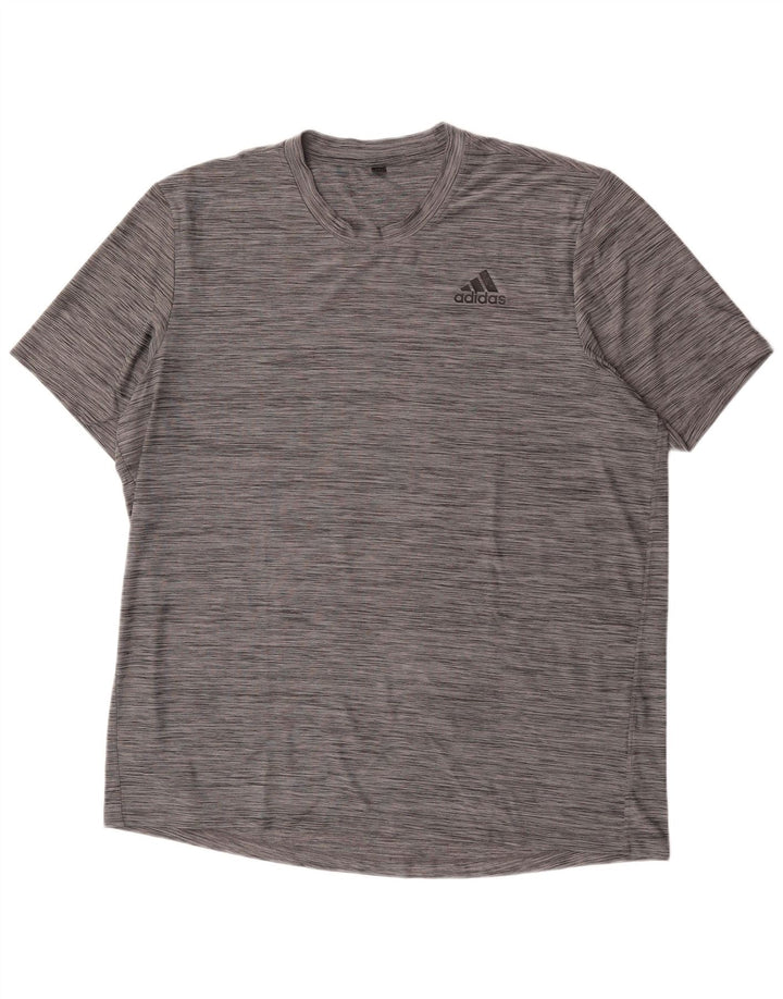 T-shirt Adidas da uomo Top XL grigia screziata