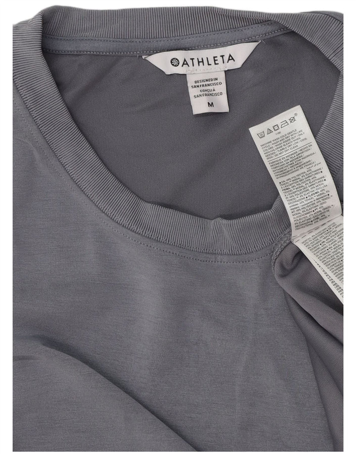 ATHLETA Abito tubino senza maniche da donna UK 14 Tencel grigio medio