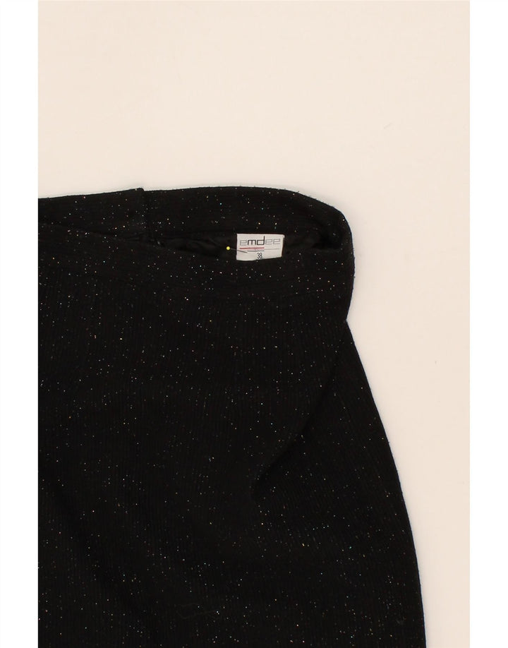 VINTAGE Womens Midi Skirt UK 12 Medium W28  Black Flecked Vintage Vintage and Second-Hand Vintage from Messina Hembry 
