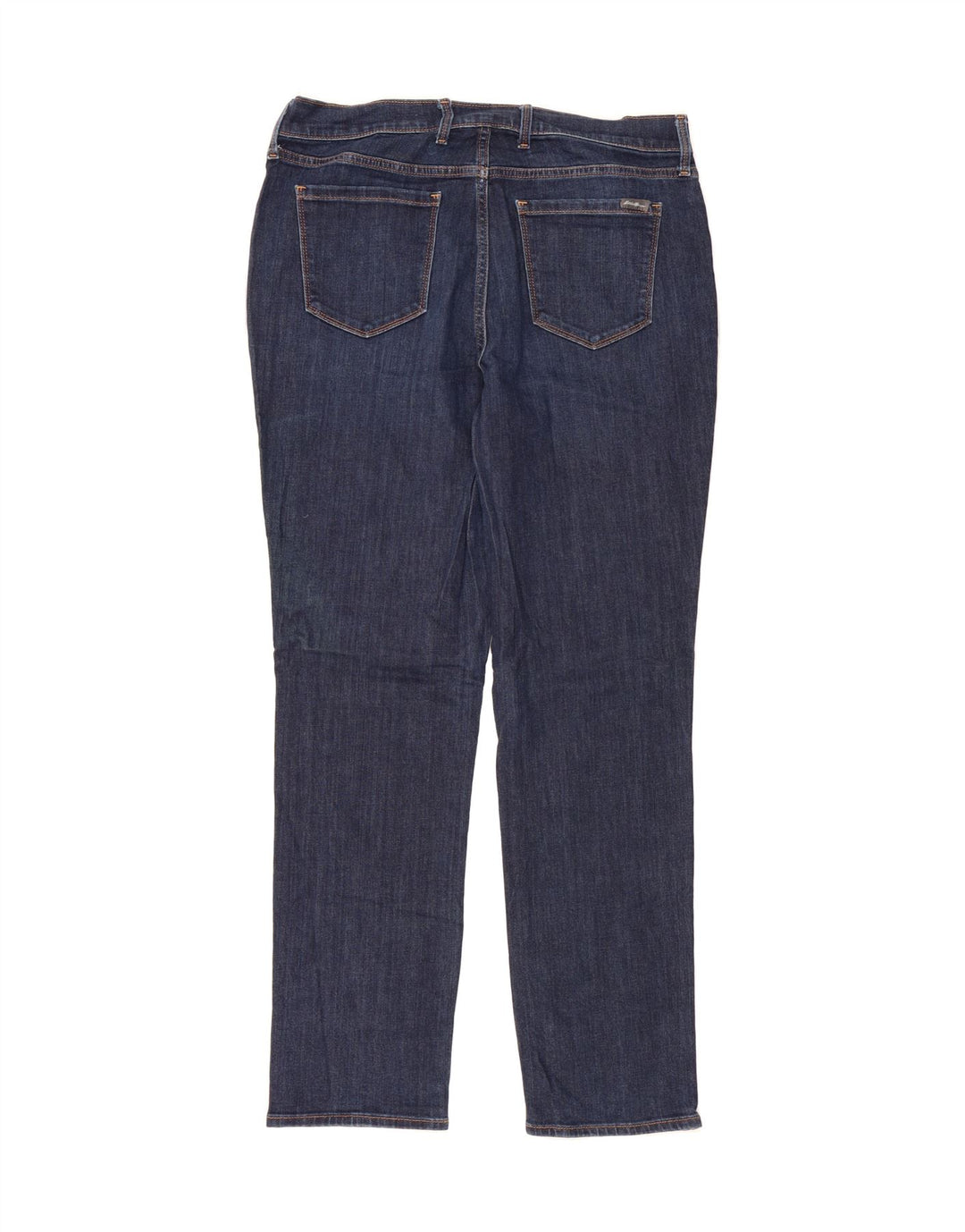 EDDIE BAUER Womens Slightly Curvy Straight Jeans US 14 W34 L29 Navy Blue Vintage Eddie Bauer and Second-Hand Eddie Bauer from Messina Hembry 