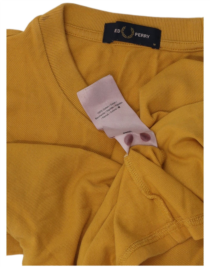 T-shirt da uomo Fred Perry Top in cotone giallo medio