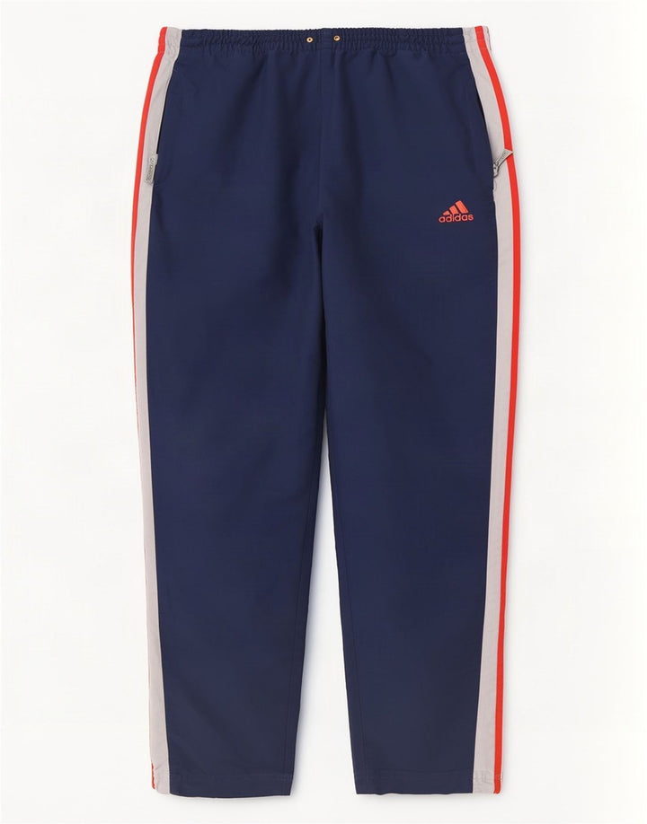 Pantaloni da tuta da uomo Adidas UK 44/46 Large Blu Navy Poliestere