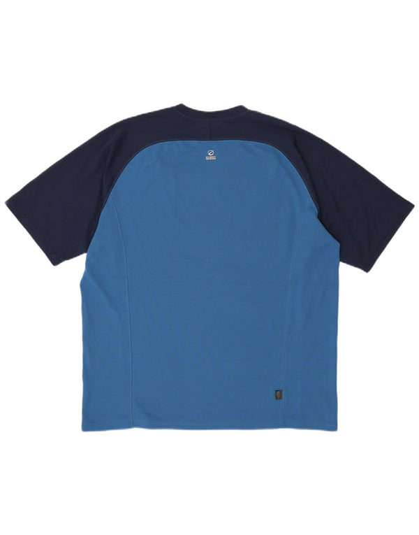 THE NORTH FACE T-shirt da uomo Top XL Blu in poliestere color block