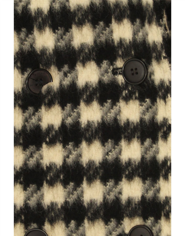 Cappotto doppiopetto da donna Canda EU 44 XL Beige a quadri in lana vergine