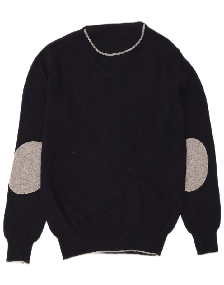 Maglione da uomo con scollo a V Henri Lloyd, lana nera media