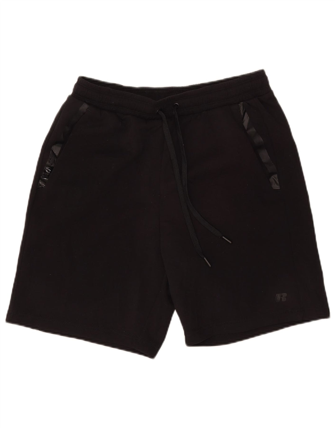 Pantaloncini sportivi da uomo Russell Athletic, poliestere nero medio