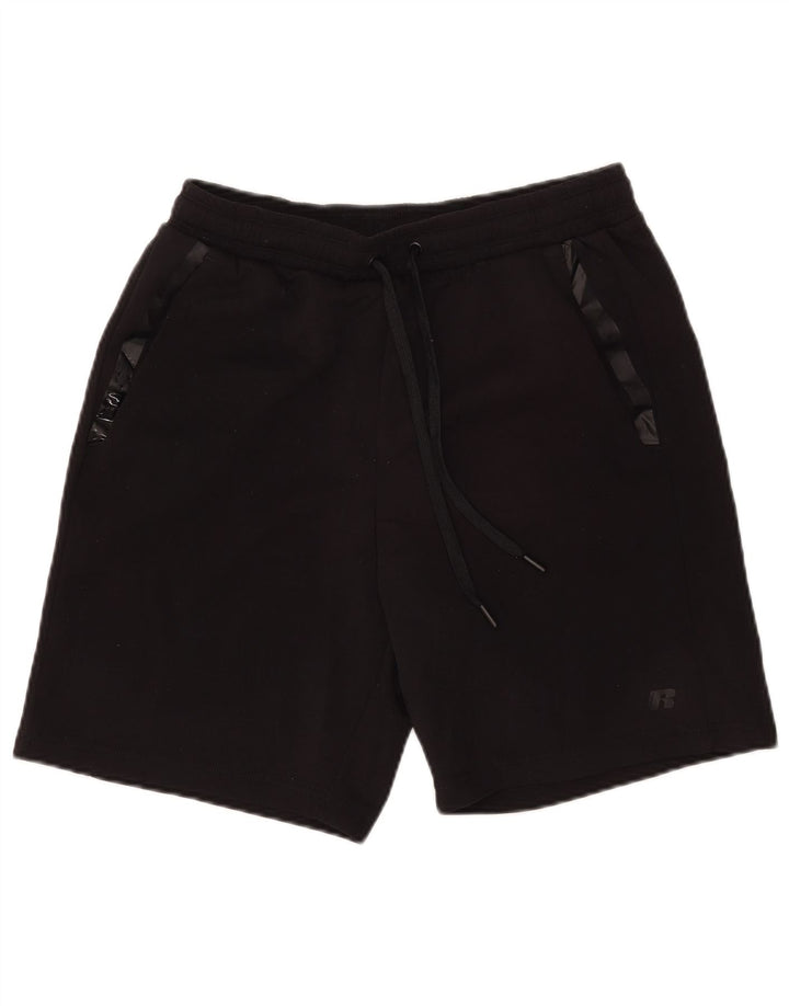 Pantaloncini sportivi da uomo Russell Athletic, poliestere nero medio