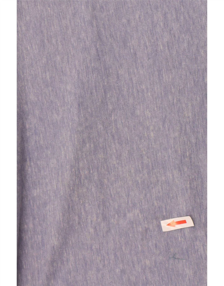 Gap Top da uomo a maniche lunghe in cotone screziato blu medio