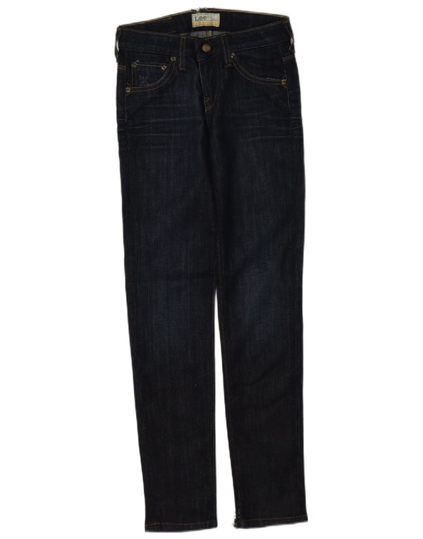 Lee Girls Verdi Slim Jeans 10-11 Years W24 L29 Navy Blue Cotton
