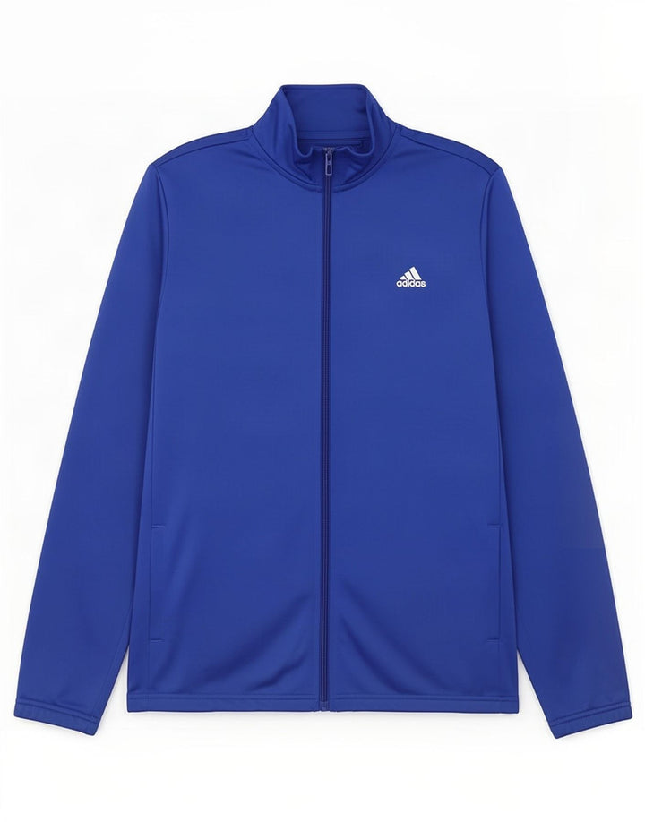 Giacca da ginnastica grafica da ragazzo Adidas 15-16 anni in poliestere blu