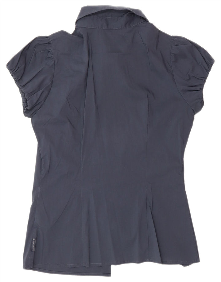 Camicetta camicia da donna Armani EU 40 cotone blu navy medio