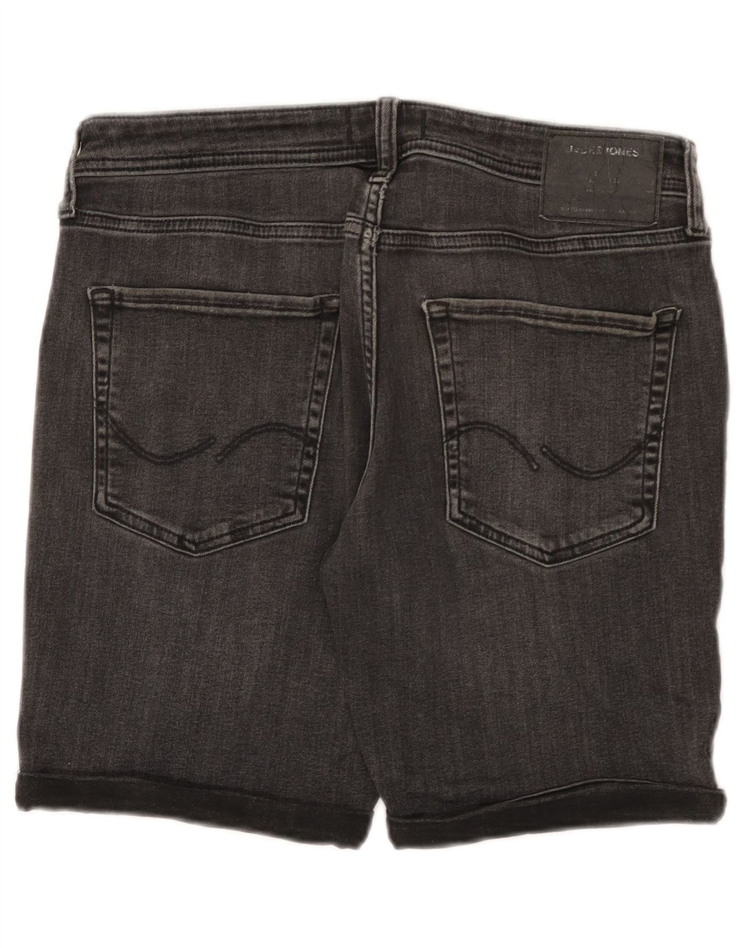 JACK & JONES Pantaloncini di jeans da uomo medi W32 in cotone grigio