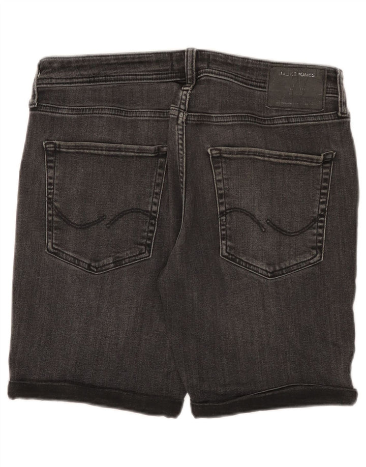 JACK & JONES Pantaloncini di jeans da uomo medi W32 in cotone grigio