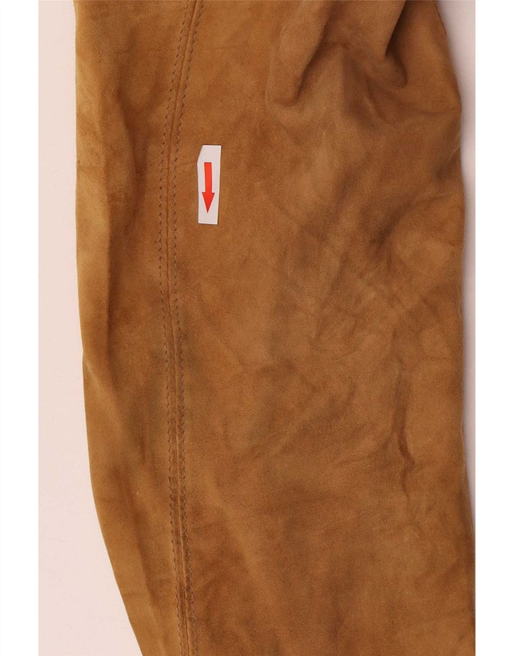 Giacca in pelle scamosciata da uomo Jean Jacques EU 48 in pelle marrone medio