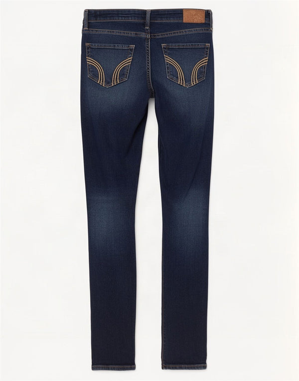 Jeans skinny da donna Hollister US 3 Small W26 L29 Cotone blu navy