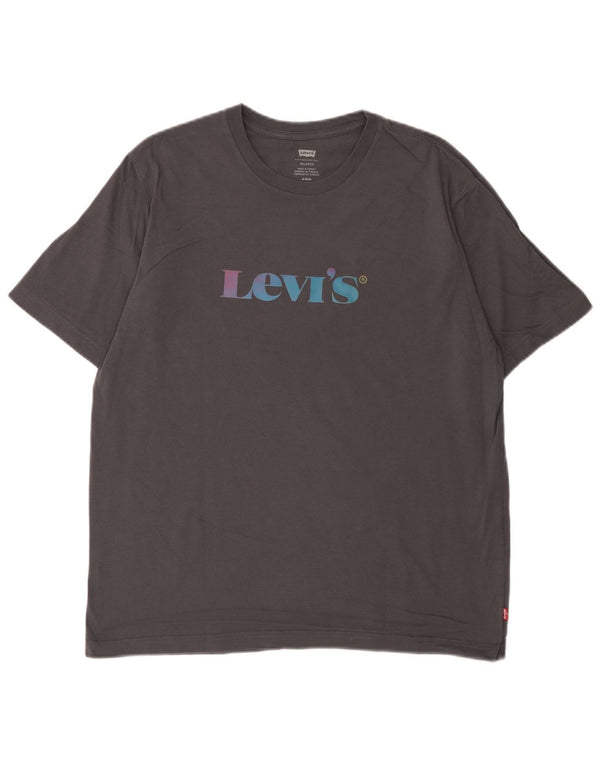 Maglietta Levi's da uomo con grafica rilassata, grigio medio