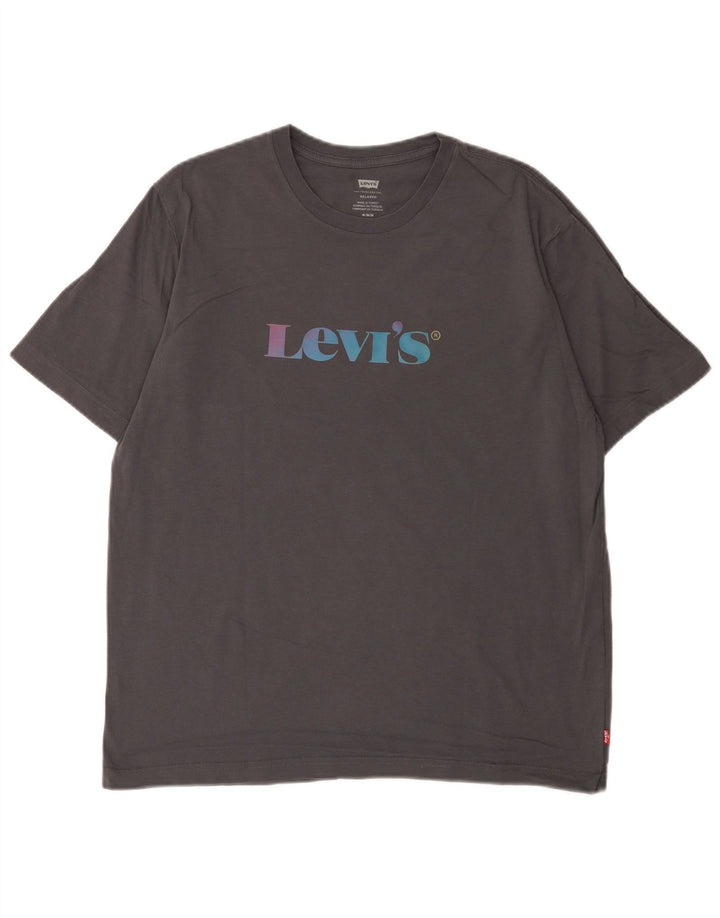 Maglietta Levi's da uomo con grafica rilassata, grigio medio