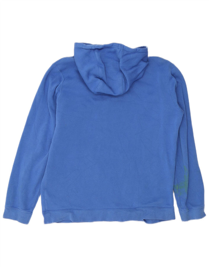 Felpa con cappuccio da uomo Nike Large in cotone blu