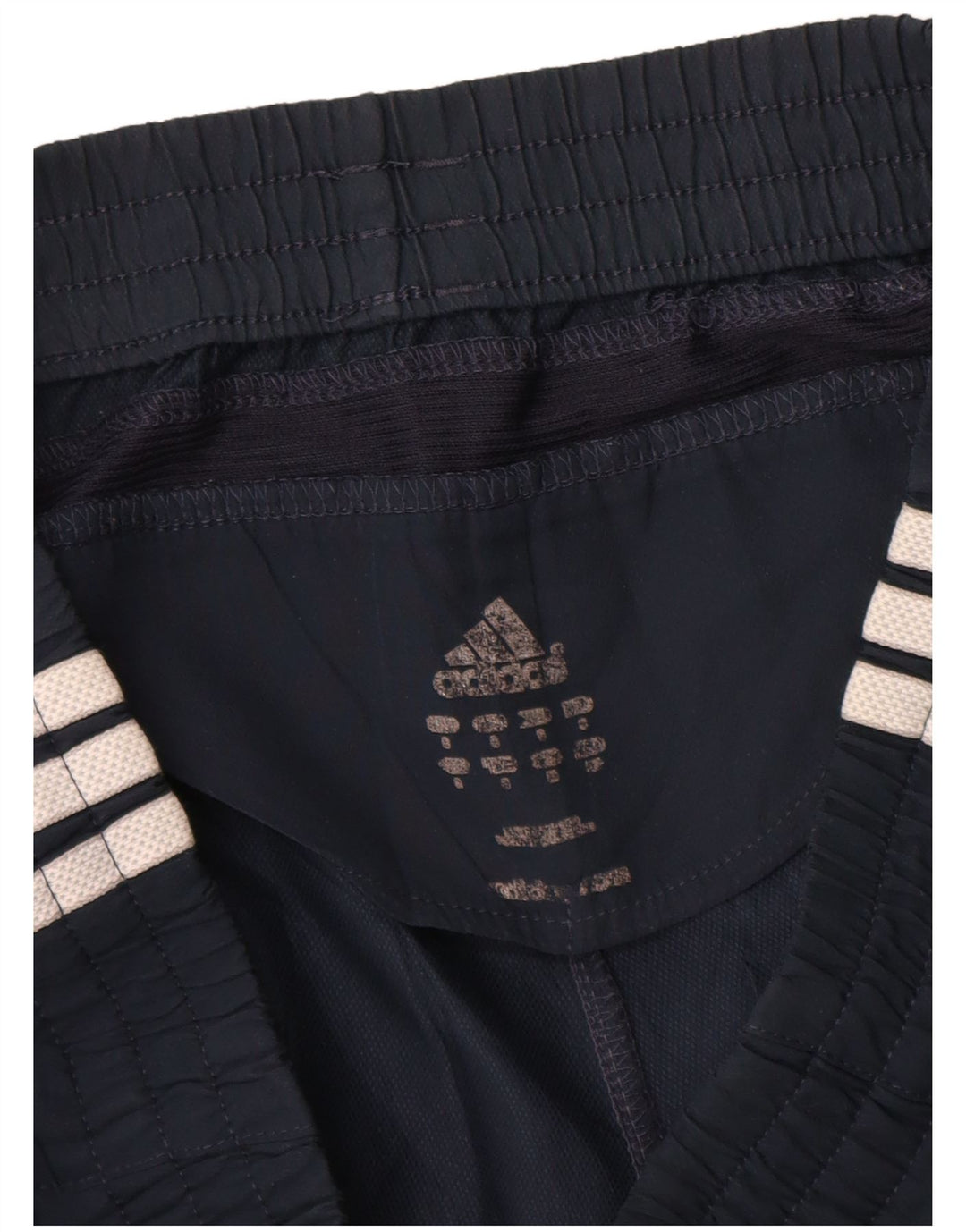 Pantaloncini sportivi da uomo Adidas piccoli in poliestere blu navy